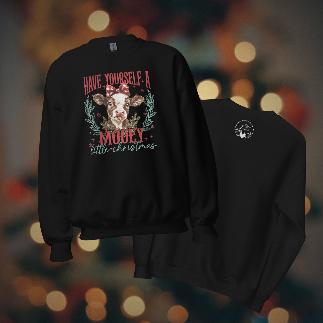 Mooey Christmas women's swearshirt black