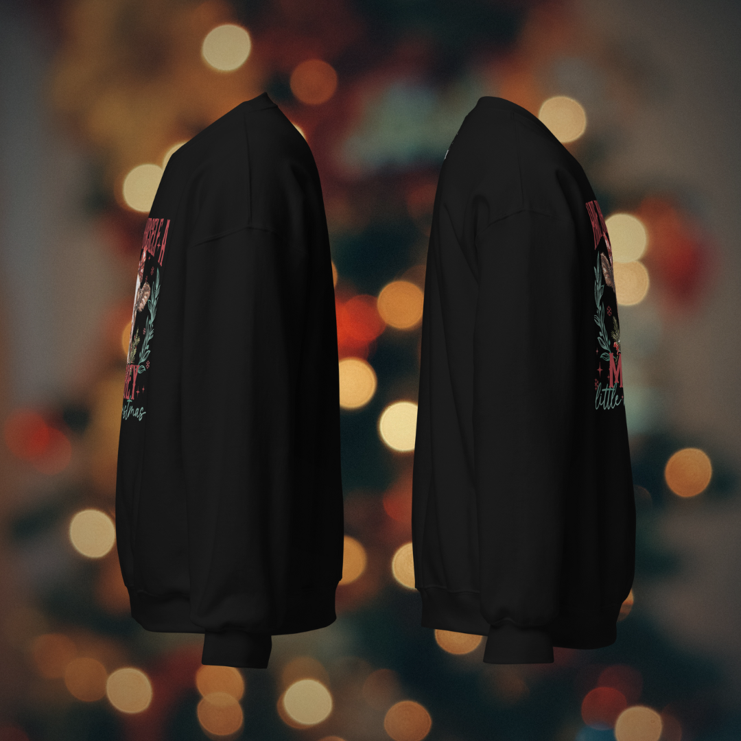 Mooey Christmas women's swearshirt black