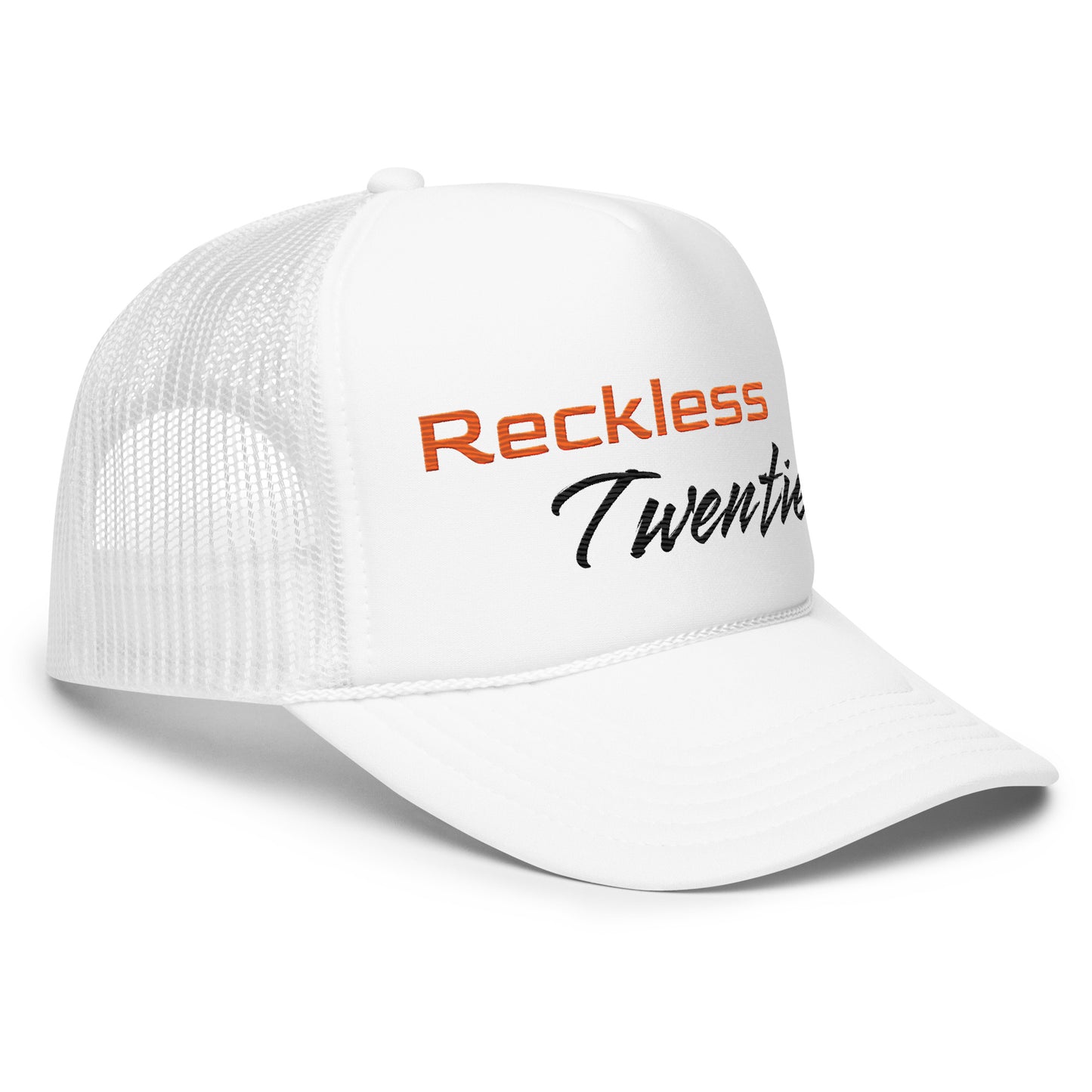 Reckless Twenties Foam White Trucker Hat