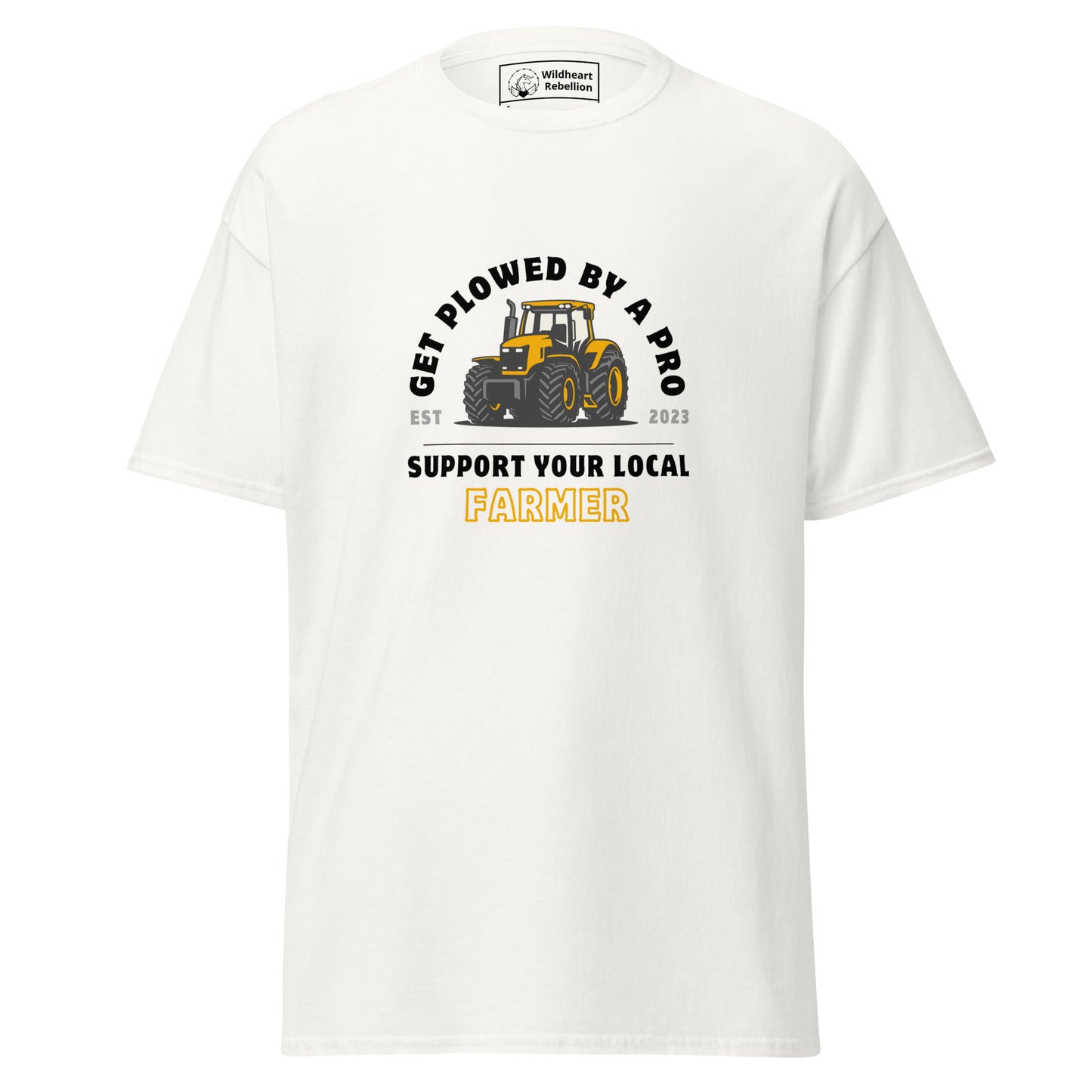 Get Plowed Support Local Farmers Men's White T-shirt