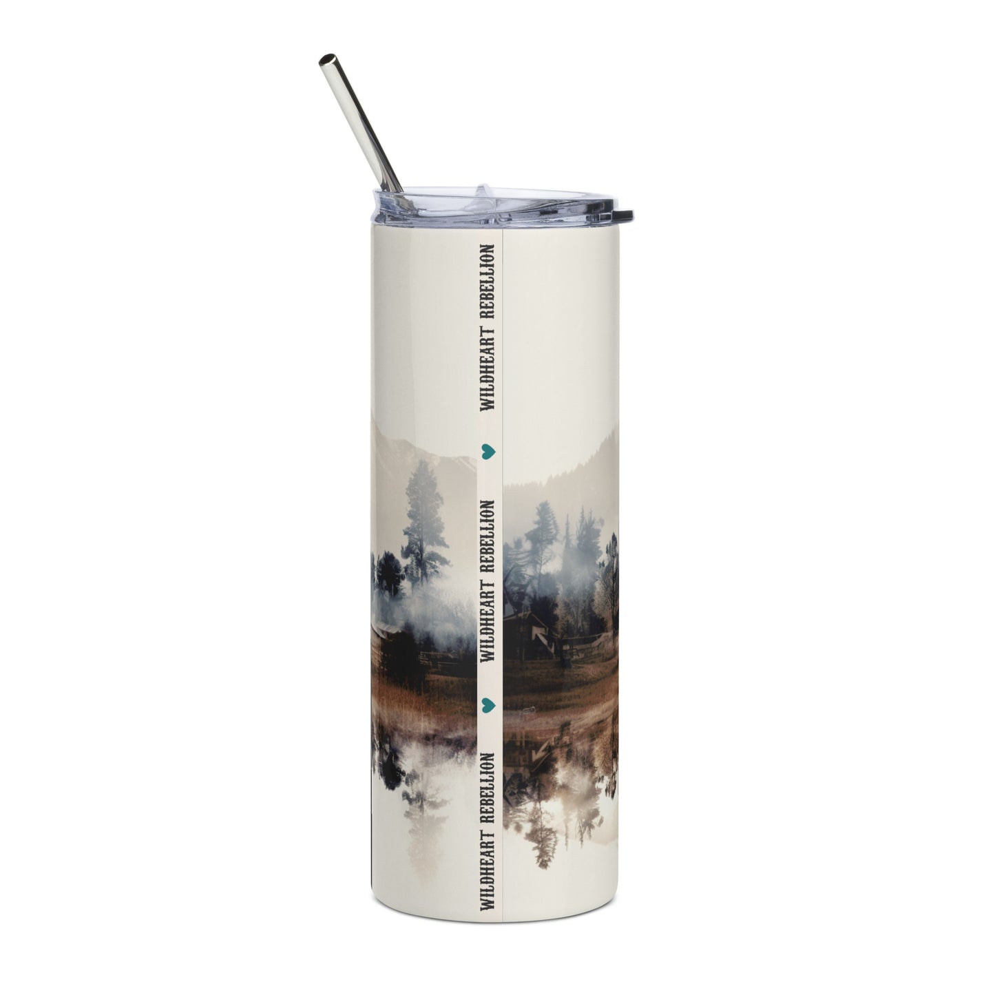 Cowboy Horizon Watercolor Stainless steel tumbler 20oz