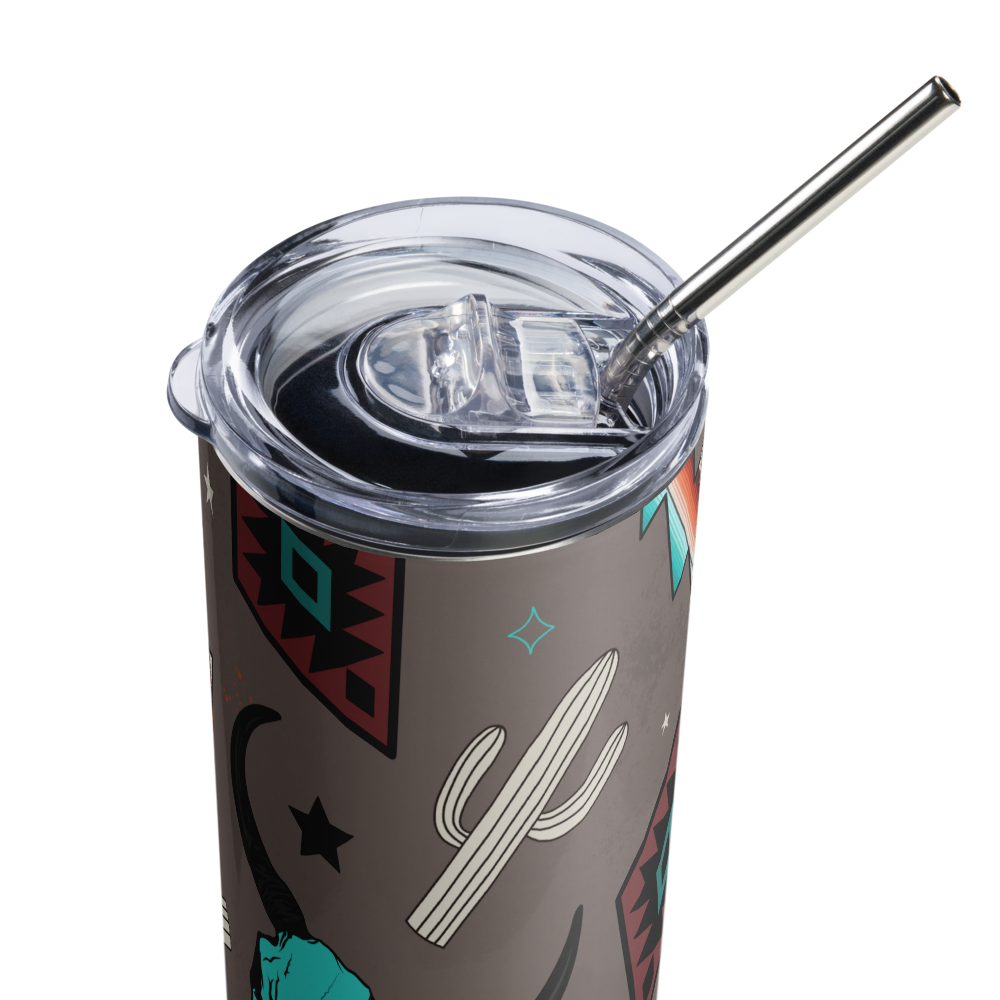 Cowboy Lightning Stainless steel tumbler 20oz