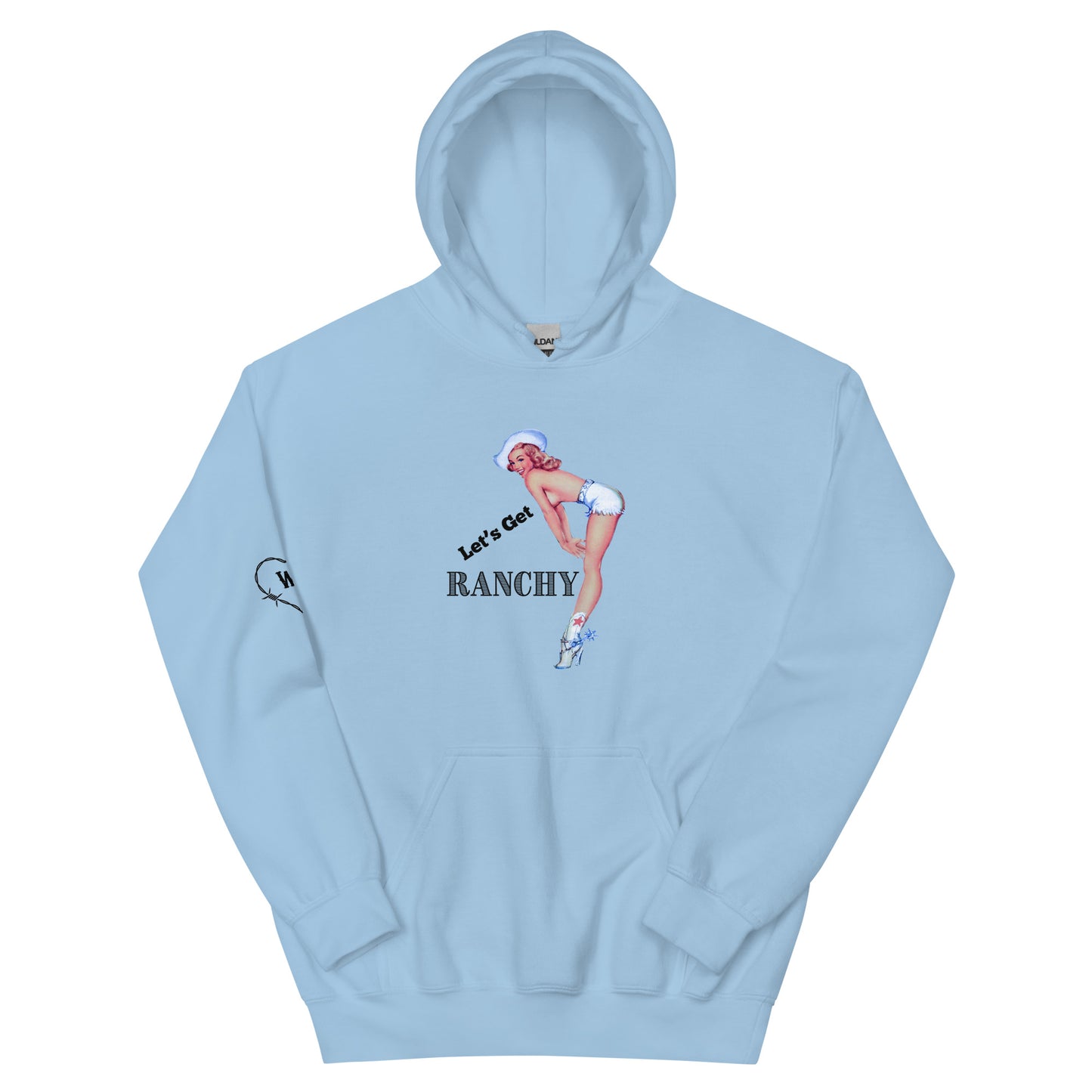 Let's Get Ranchy Women's Hoodie Blue