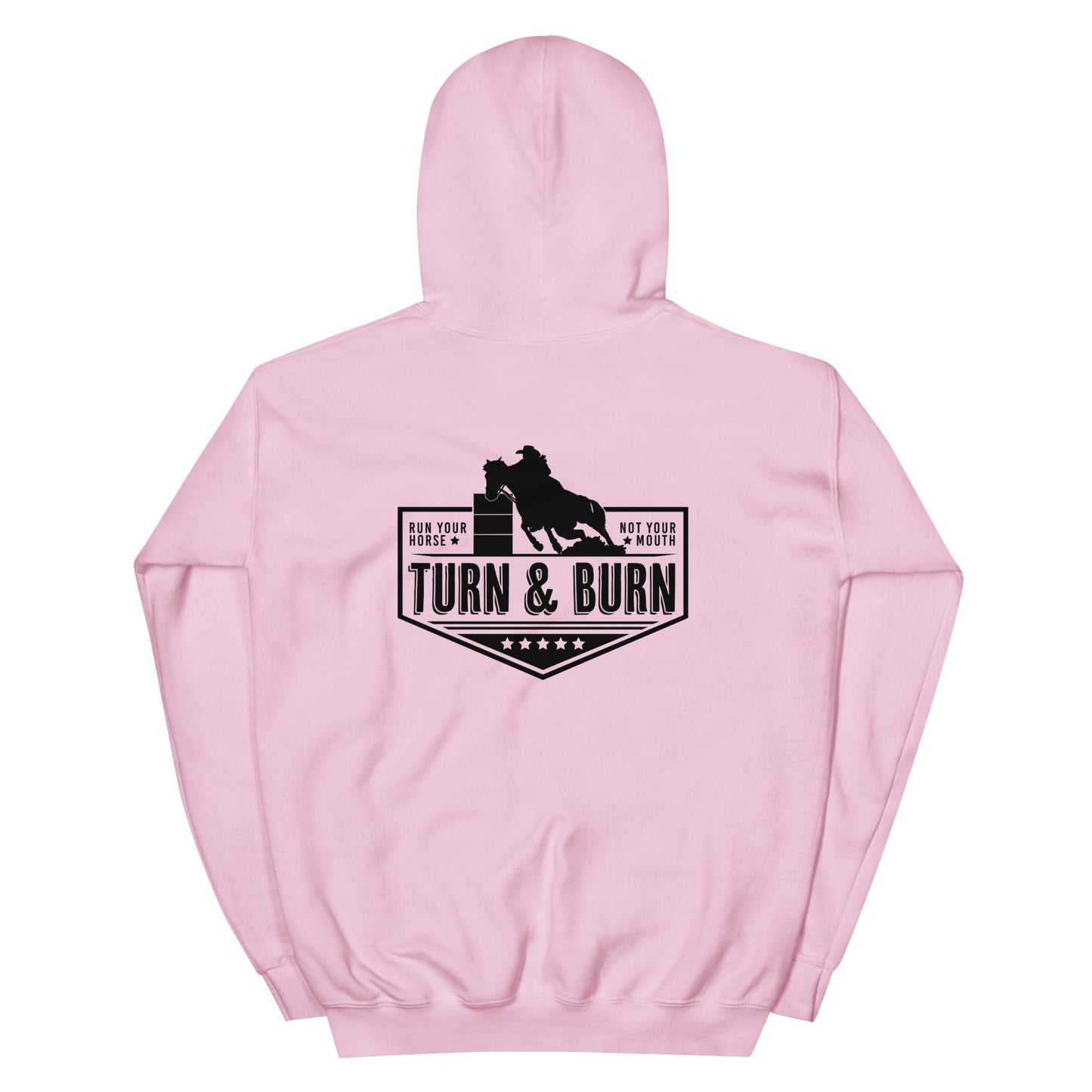Turn and Burn Barrel Racer Women's Hoodie Pink