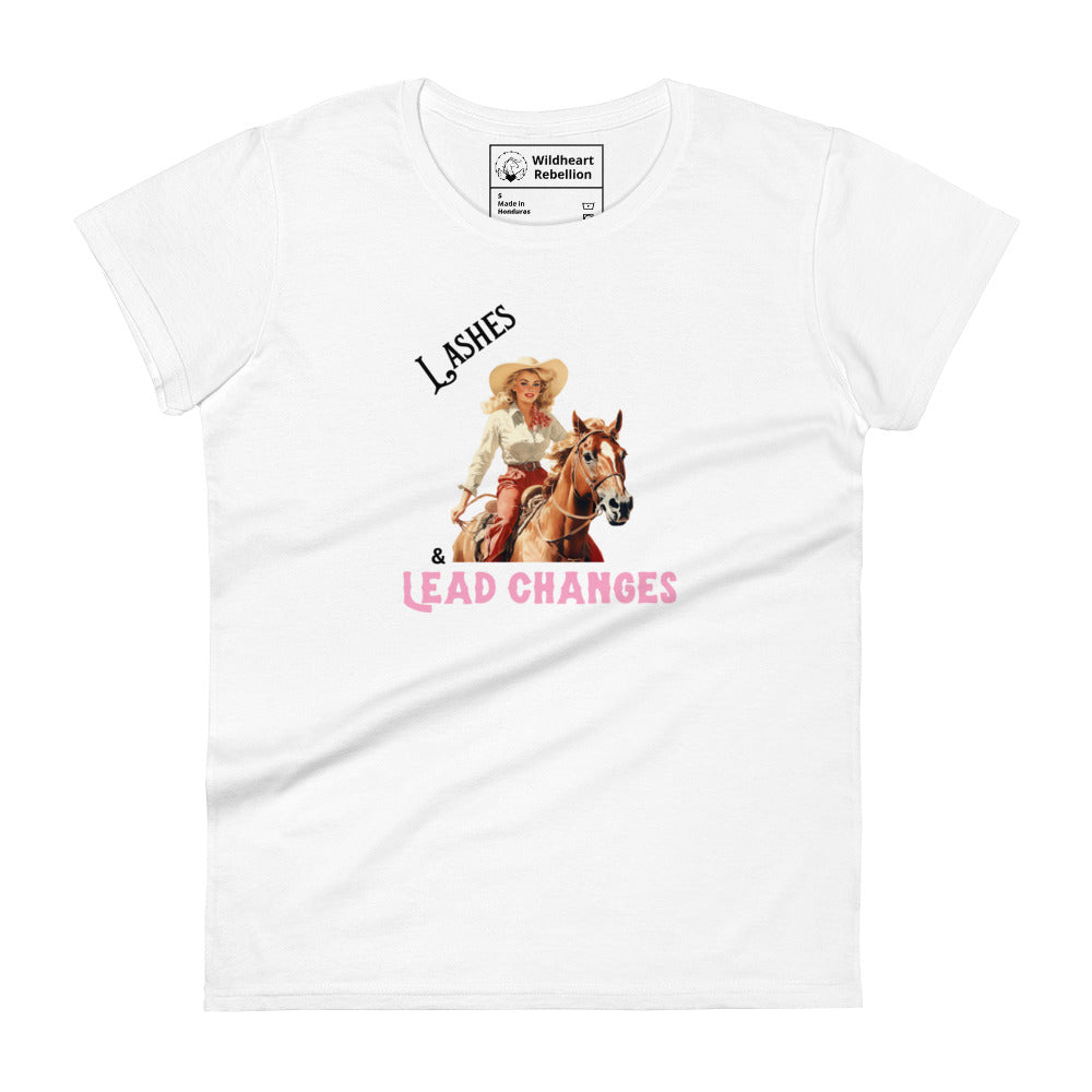 Lashes and Lead Changes - Women's White t-shirt