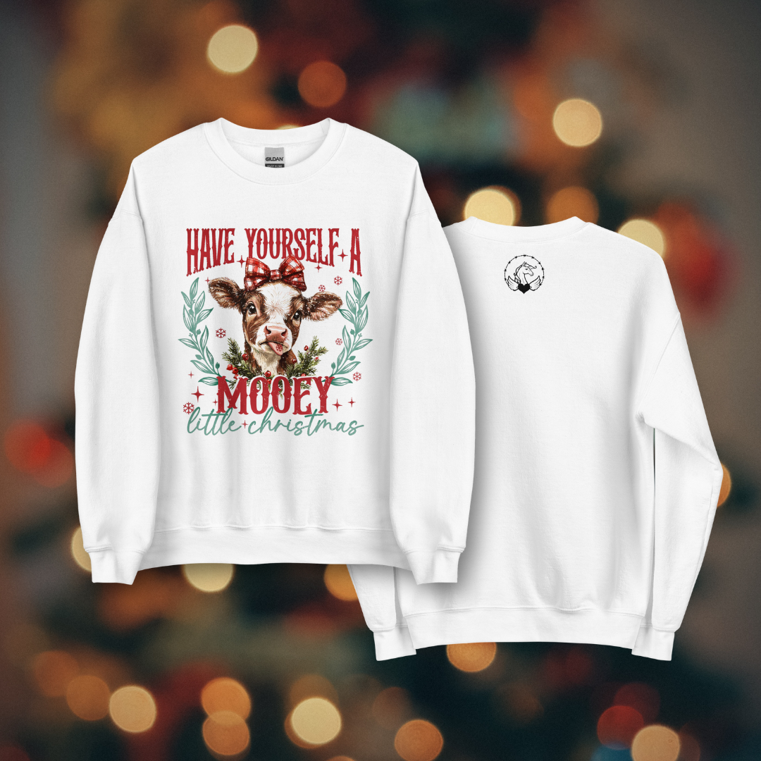 Mooey Christmas Women's sweatshirt White