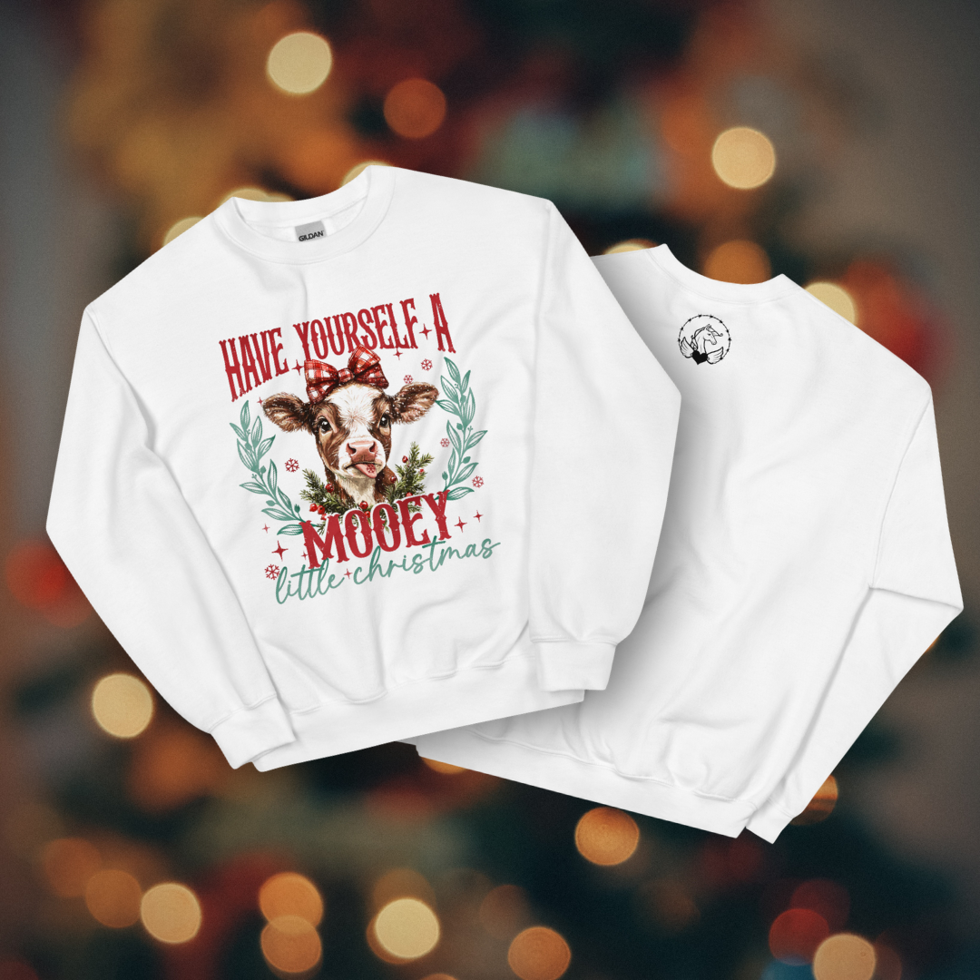 Mooey Christmas Women's sweatshirt White