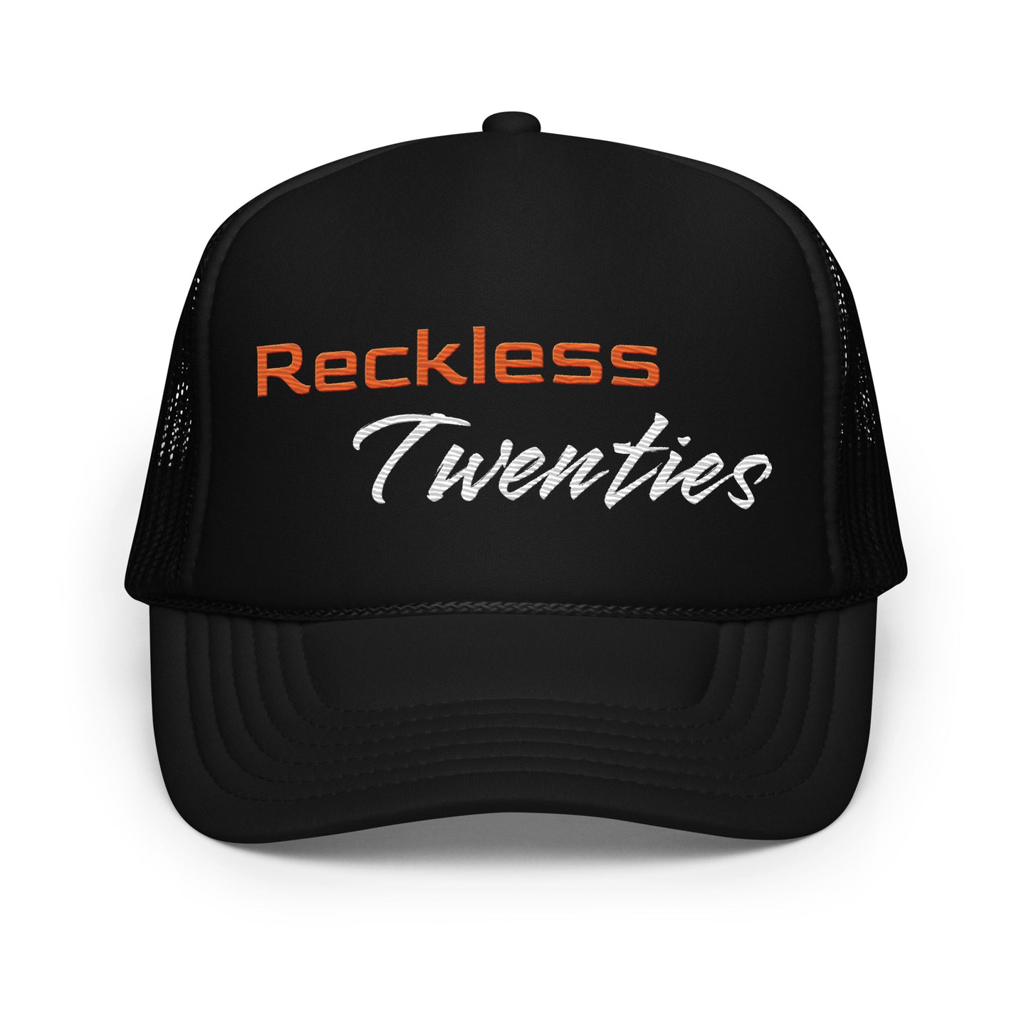 Reckless Twenties Foam Trucker Hat Black