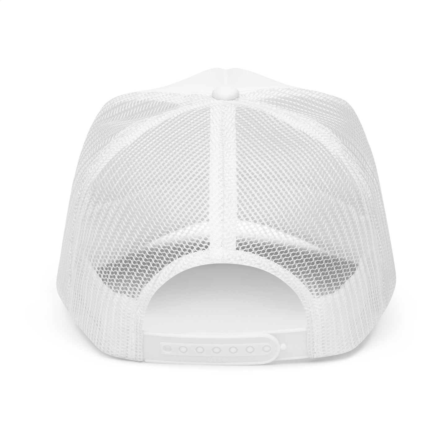 Pink Reckless Twenties Foam White Trucker Hat