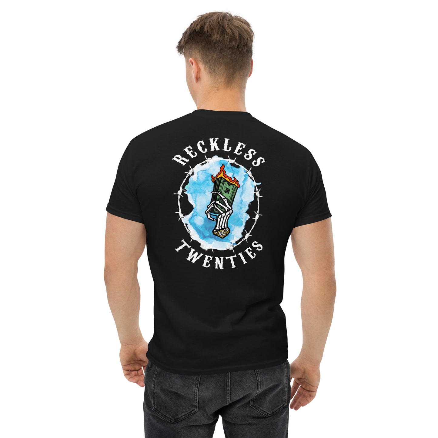 Reckless 20's Wild Ride-Men's Black Tee