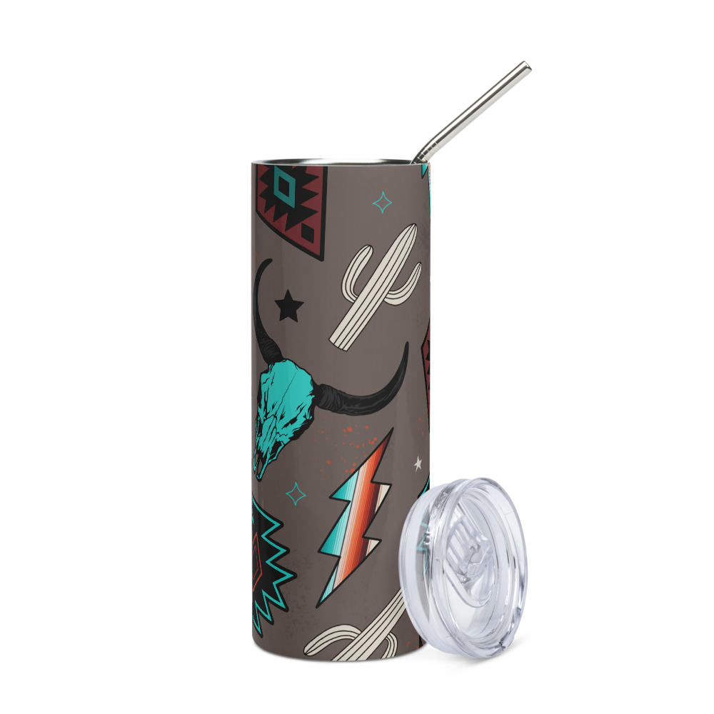 Cowboy Lightning Stainless steel tumbler 20oz