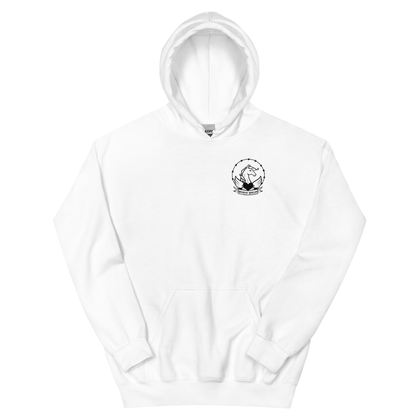 Maritime Cowgirl Women's White Hoodie Grey Horse Shoe